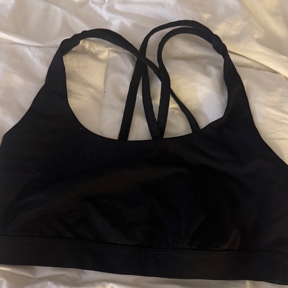 Lululemon Black Energy Bra Cross Back 6 pads not included - Picture 2 of 2